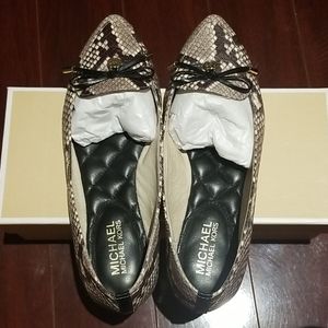 Michael Kors snakeskin Flats
